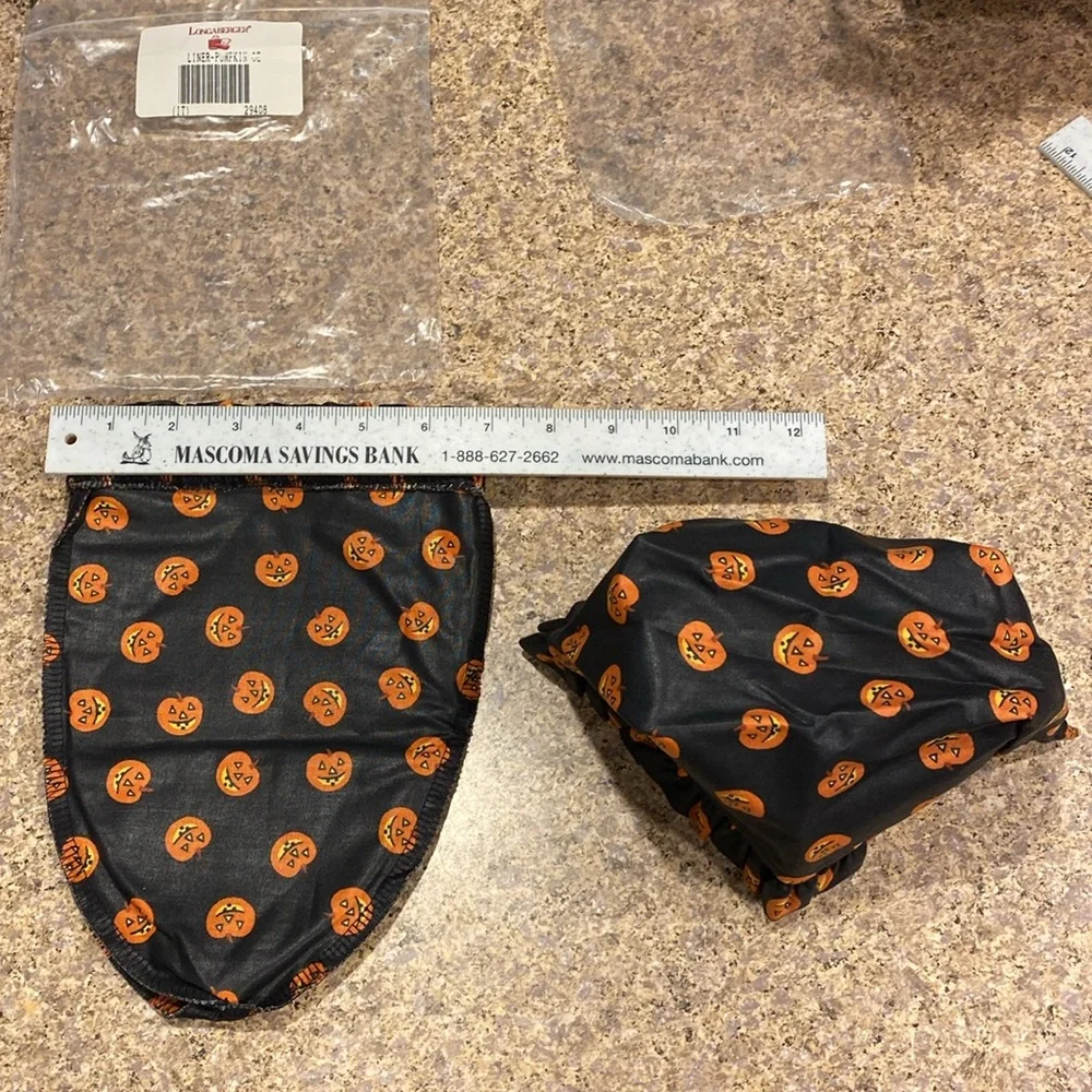 Longaberger pumpkin fabric